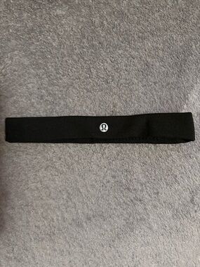 lululemon athletica Black Performance Headband with Logo